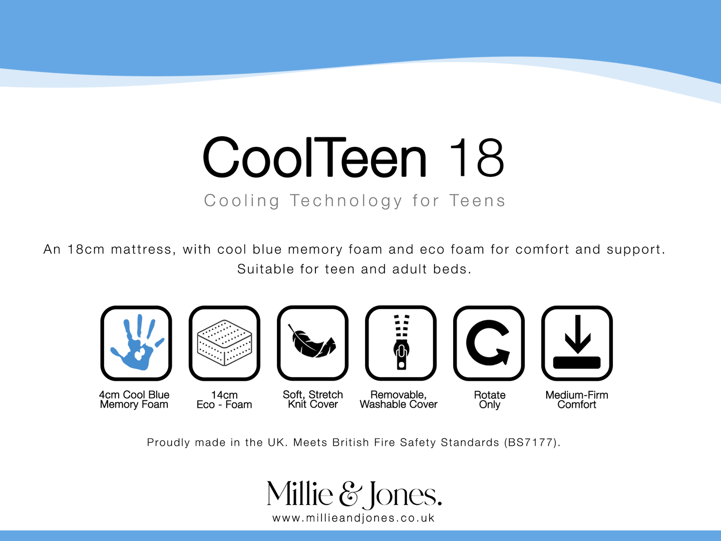 CoolTeen 18 Mattress